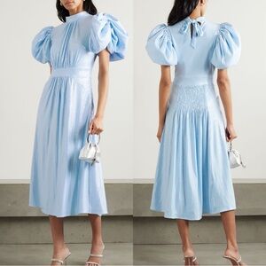 Elegant Blue Midi Dress